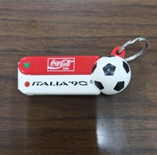 PORTACHIAVI PENNA ITALIA '90 COCA COLA VINTAGE ITALY 1990 WORLD CUP GADGET PEN