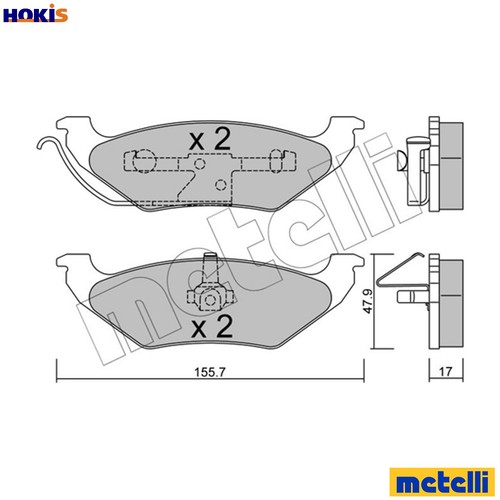 Set pastiglie freno - set,