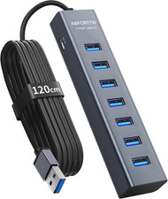 7 Porte Hub USB 3.0 con 120cm