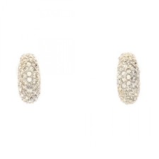 Orecchini Christian Dior clip acciaio inox strass trasparente usato