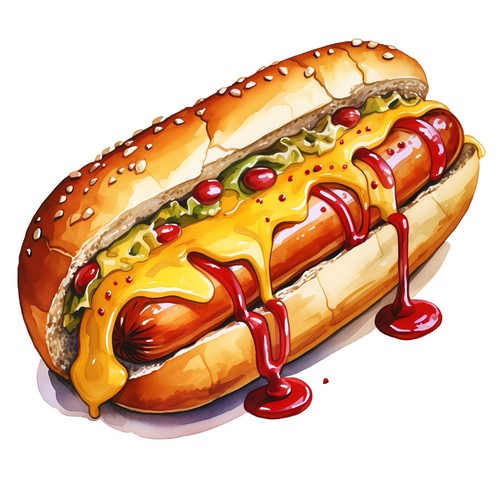 Adesivo auto hot - fast, food