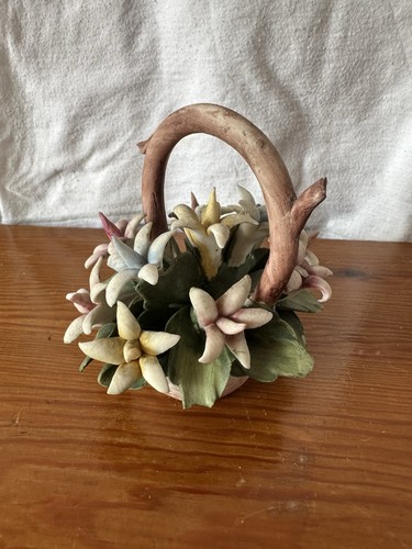 Capodimonte cesto fiori in - cesto, di
