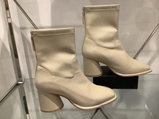 Stivaletti John Lewis Orchidea ecopelle zip panna taglia 5