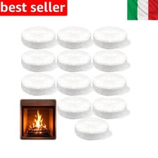 12 Pezzi Lana di Ceramica, Spugna Ceramica Focolare, 8×2cm Pile di Civiltà pe...