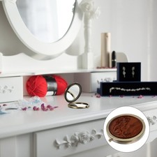 Specchio da viaggio a specchio pieghevole in legno stile retrò per femmina