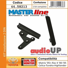 MASCHERINA RADIO 2 DIN RAV 4 DAL 2000 AL 2005. KIT STAFFE FISSAGGIO STEREO AUTO