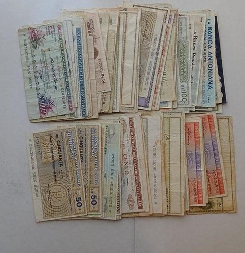 Miniassegni lotto di 100 - di,