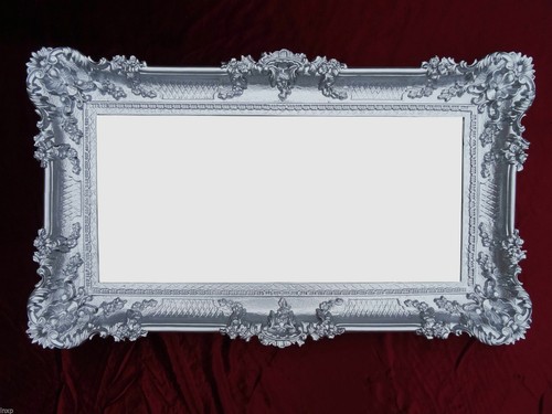 Specchio argento 96x57 antico - argento,