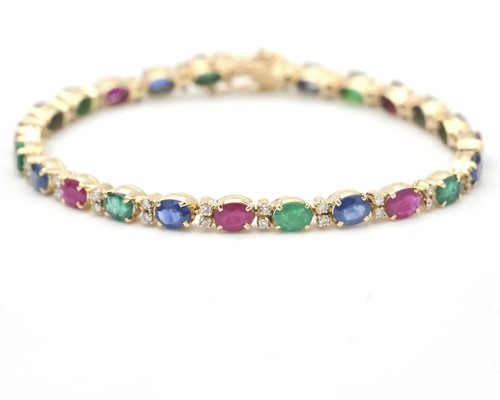 Bracciale oro giallo con - in,
