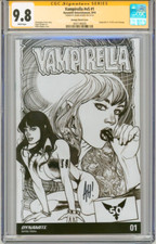 CGC SS 9.8 Vampirella #1 FIRMATO Adam Hughes Variante Copertina Art 50° Anniversario