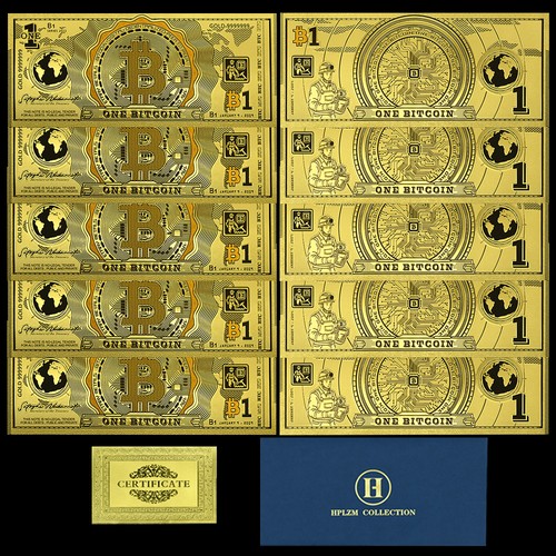 Banconote one bitcoin 10pz - banconote,