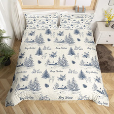 Blu Navy Natale Copripiumino