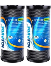 Filtro acqua intera casa a carbone attivo ICEPURE Micron 4,5 x 10" CTO10BB (2)