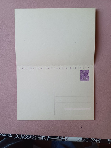 Cartolina intero postale - postale, lire