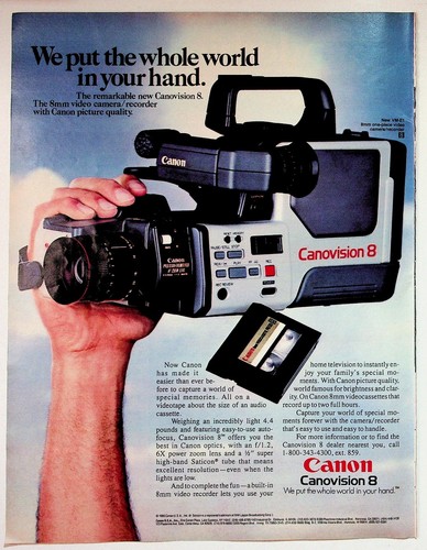 Videocamera canon canovision - videocamera,
