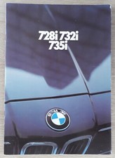 BMW 7 Series Saloon E23 Brochure 1979 - 728i  732i  735i
