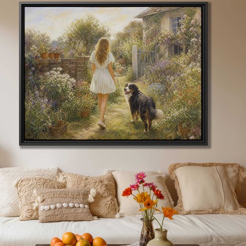 Border collie giardino - collie,