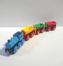Treno ferroviario in legno -
