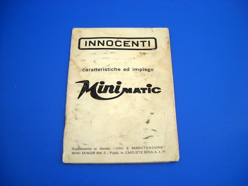 Innocenti minimatic mk3 - innocenti,