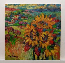 Paesaggio  Girasoli Quadro