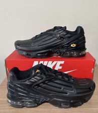NIKE AIR MAX PLUS 3 PELLE TN TUNED TAGLIA UK9,5, EUR44,5, CK6716 001 NERO NUOVO