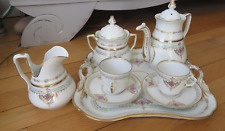 Service Tête à Tête Porcelaine de Paris 19e Louis Philippe décors or floral