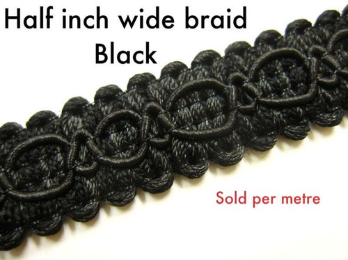 Sedia nera treccia