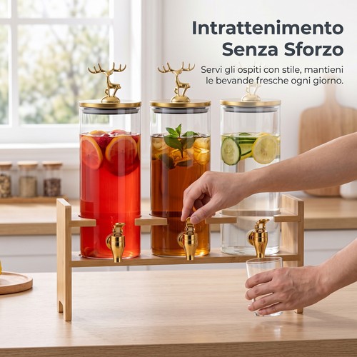 Dispenser bevande vetro con - vetro,