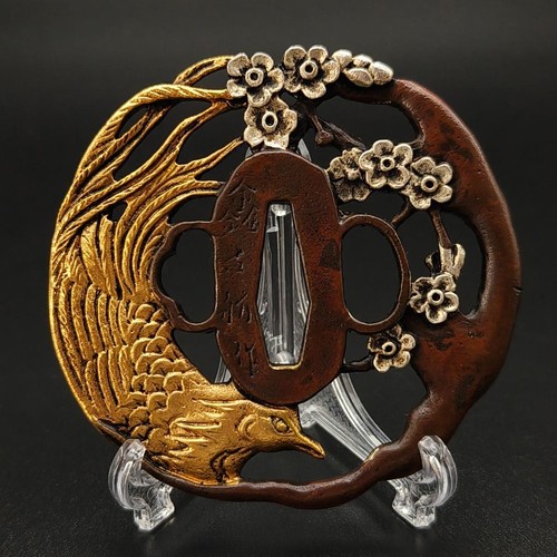 Japanese tosogu tsuba copper - japanese,