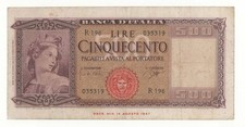 500 LIRE ITALIA ORNATA DI