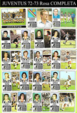 ROSA COMPLETA JUVENTUS 1972-73 72-73 PANINI recuperate ottime condizioni LEGGI