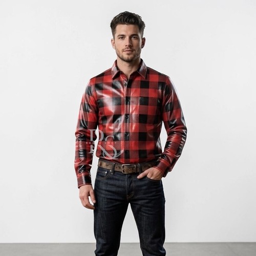 Camicia uomo vera - , pelle
