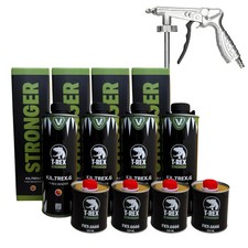 Vernice Antigraffio Goffrata T-Rex Colorabile Tinta a Scelta 4 Lt Ivat + Pistola