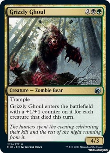 Grizzly ghoul innistrad - ghoul,