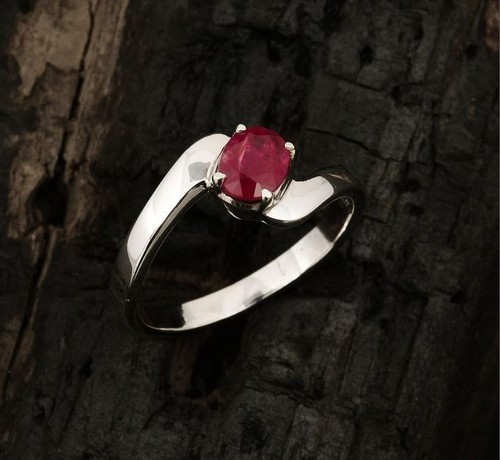 Anello rubino naturale in - rubino,