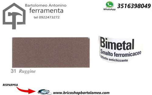 Ruggine bimetal smalto - ruggine,
