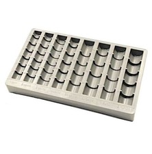 Conta monete plastica porta contamonete grigio euro centesimi ufficio negozio