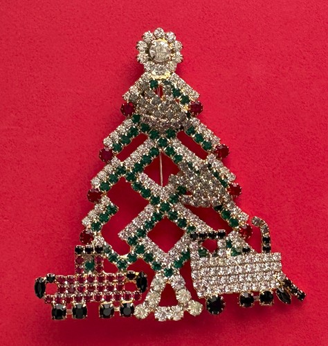 Spilla albero natale - albero,