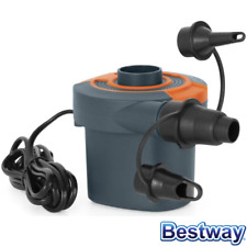 Bestway POMPA ELETTRICA PER GONFIAGGIO CON 3 UGELLI MATERASSINI PORTATILE 62139