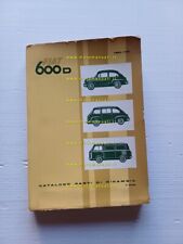 FIAT 600 D-Multipla-Furgone 1961 catalogo ricambi MOTORE no carrozzeria
