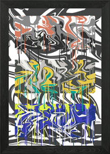 QUADRO GRAFFITI ASTRATTO con