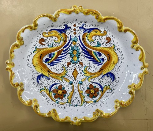 Deruta pottery centerpiece - deruta,