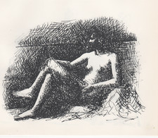 Pablo Picasso -Nudo femminile seduto - Litografia