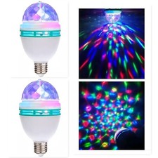 2 Pz. x LAMPADINA ROTANTE LUCI