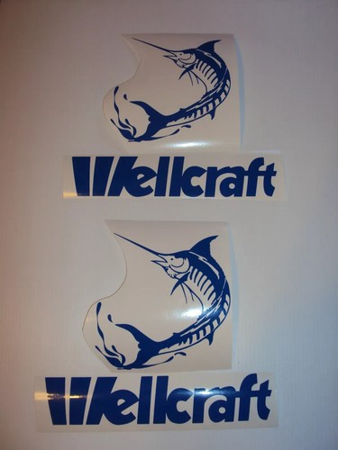 Set adesivi wellcraft - set, blu