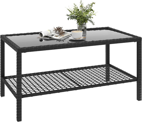 Tavolino caffè rattan a - rattan,