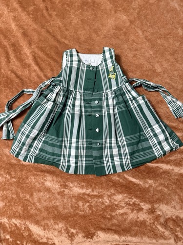 Abito smanicato quadri bambino