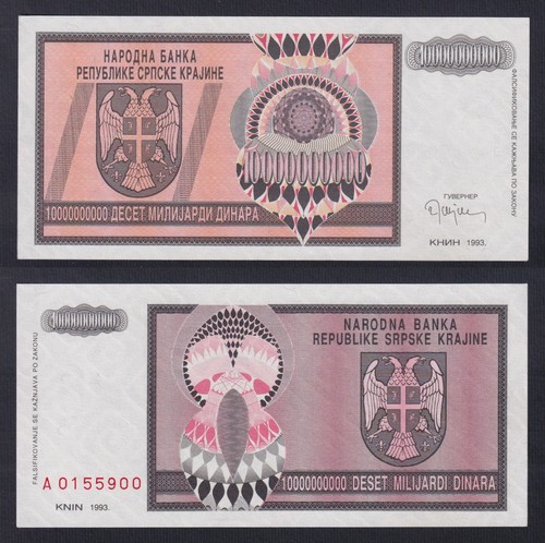 Banconota croazia krajina - croazia,