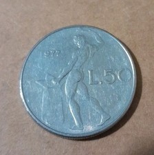 50 Lire Anno 1977 Repubblica