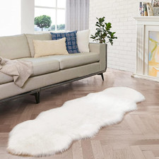 Tappeto Peloso Bianco 60X180